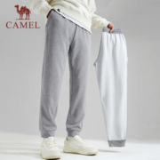 CAMEL 骆驼 摇粒绒运动长裤男士冬季宽松束脚针织加绒保暖休闲春秋卫裤女
