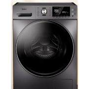 PLUS会员: Midea 美的 滚筒全自动洗衣机 10公斤 大容量变频 55升级款 MG100A5-Y46B