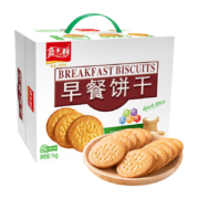 PLUS会员:嘉士利 饼干零食 原味1000g/箱*4件