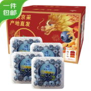 京东百亿补贴：京鲜生 云南蓝莓 4盒礼盒装 约125g/盒
