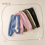 Cotton Town 棉花堂 儿童针织绒长裤  F232109-2