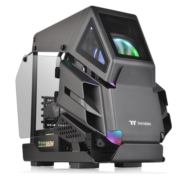 Tt（Thermaltake）阿帕奇Mini 黑色 小型机箱水冷电脑主机（电竞概念造型/Mod异形/双转轴开窗/支持M-ATX）