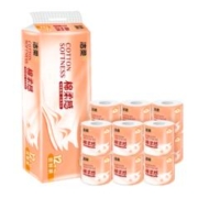 C&S 洁柔 卷纸12卷1提有芯卫生纸巾立体压花厕纸学生宿舍家用实惠装