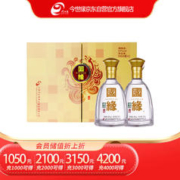 今世缘 国缘对开 42%vol 柔雅型白酒 500ml*2瓶 礼盒装
