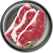 万馨沃牛 谷饲原切 西冷牛排500g原切牛肉 生鲜牛扒 健身牛排 全程冷冻