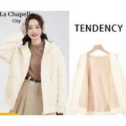 京东百亿补贴：La Chapelle City 拉夏贝尔 连帽卫衣 女 加厚羊羔绒款 奶杏 纯色 L