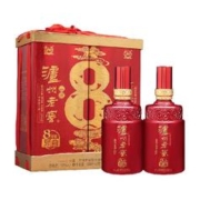 泸州老窖 白酒八年窖头曲品藏礼盒52度500ml*2瓶