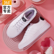 361°女鞋运动鞋秋季新款革面网面防滑耐磨跑步鞋软底减震跑步鞋子女 【网面】曜石黑/羽毛白 37