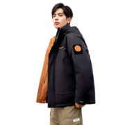 YAYA 鸭鸭 情侣款休闲连帽短款羽绒服 YE3B709512D-6 三色可选