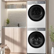 预售、plus会员：TOSHIBA 东芝 玉兔2.0智投版超薄洗烘套装 DG-10T19BI+DH-10T19B 10KG全自动滚筒洗衣机+10KG热泵式变频烘干机