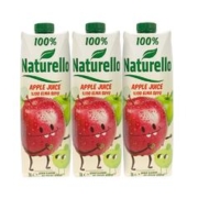 88VIP会员：Naturello 太慕 土耳其进口100%果汁饮料太慕苹果汁果蔬汁1L*3瓶