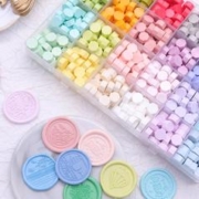 KW-triO 可得优 火漆印章套装蜡粒全套昂章头配件全部火焰珠光色制作火星腊粒便宜批发火气火鸡火机专用蜡烛新手工具收纳套盒