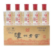 泸州老窖 六年窖头曲小瓶装125ml*24瓶整箱白酒小酒版 52度 125mL 24瓶