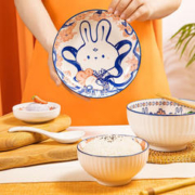 共禾京品 JINGREPUBLIC）可爱小龙女餐具套装