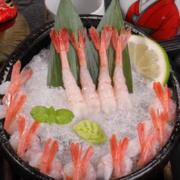 俄罗斯进口 北极刺身甜虾生吃30只*2盒（赠芥末酱油）