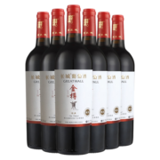 长城 金樽 经典甄选橡木桶解百纳干红葡萄酒 750ml*6瓶 整箱装