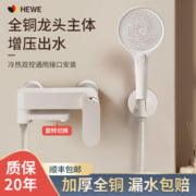 HEWE德国淋浴花洒套装全套黄铜混水阀