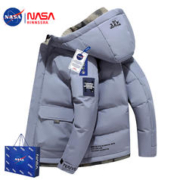 BINNSSRA 彬萨 NASA羽绒服男款秋冬季棉服2023新款男士工装棉衣棉袄加厚保暖外套