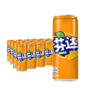 Fanta 芬达 可口可乐330ml*24罐可乐/雪碧/芬达/零度过年聚餐饮料正品整箱装
