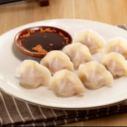 plus会员:思念 金牌虾仁水饺 虾仁三鲜480g/32只/袋＊4件