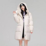 雪中飞 女式中长款阔型羽绒服 X20141758F