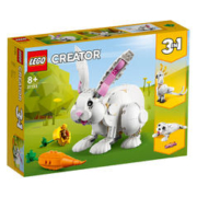 LEGO 乐高 创意三合一 拼装积木儿童玩具 男孩女孩生日礼物 31133 大白兔三合一