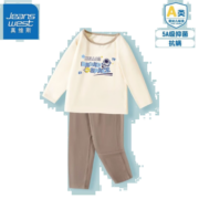 真维斯儿童保暖内衣2023新款男童秋衣秋裤套装裤小男孩家居服睡衣 【1套装】sfe637 110cm