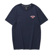斯凯奇（Skechers）男女同款T恤衫LOGO印花圆领针织短袖L223U057 海军蓝/00DU XS