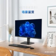 HYUNDAI 现代影音 现代HYUNDAI SN40 23.8英寸高清办公一体机电脑台式电脑主机