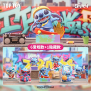 TOP TOY史迪奇系列活力街头系列盲盒 史迪仔手办潮玩玩具女生礼物 单盒【随机款式一个】