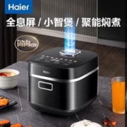 Haier 海尔 电饭煲家用4L多功能电饭锅3-4人球釜不粘内胆智能预约煮饭煲