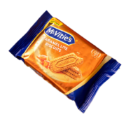 plus会员：McVitie's沙特阿拉伯进口 麦维他80克焦糖饼干*3件（赠拿铁咖啡300ml）