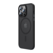 邦克仕(Benks)适用苹果14Pro磁吸手机壳 iPhone14Pro软边防摔保护套 亲肤硅胶保护壳 磨砂防指纹 黑色