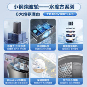 小天鹅 水魔方波轮全自动大容量除菌螨家用变频10KG洗衣机TB100V83