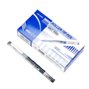 爱好(AIHAO)0.5MM子弹头蓝色直液式走珠签字笔学生考试中性笔AH2001A