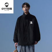 oyy 2023新款日系复古工装夹克情侣春秋装连帽休闲外套