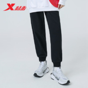 XTEP 特步 束脚百搭宽松休闲运动裤 正黑色 XL