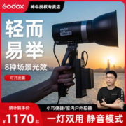 Godox 神牛 ML60W手持摄影灯LED补光灯静音锂电池外拍灯常亮拍照视频影棚