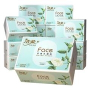 C&S 洁柔 白茶花香100抽整箱家用20包可湿水面纸