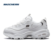 斯凯奇（Skechers）小白熊老爹鞋女秋冬软底增高休闲鞋女学生跑步运动鞋官网 11931-WBK 白色/黑色 女款 36