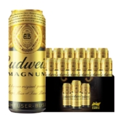 Budweiser 百威 黑金啤酒  美式拉格  500mL 12桶