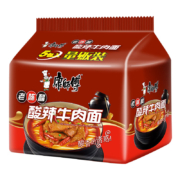 plus会员：康师傅  方便面 经典老陈醋酸辣牛肉  五连包
