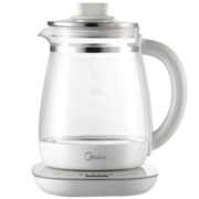 美的 （Midea）养生壶 办公室小型1-2人 加厚玻璃花茶壶家用多功能煮水壶 煮茶壶烧水壶智能 【14大养生功能】Y12Q