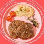 恒都 黑胡椒牛排 100g*8片 *2件
