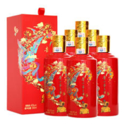 88VIP会员：MOUTAI 茅台 贵州茅台43度红喜宴酱香型白酒500ml原箱