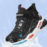 SKECHERS 斯凯奇 大童保暖棉鞋 403670L-BLK