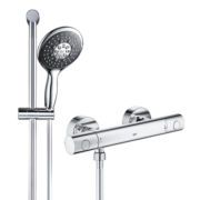 高仪（GROHE）欧洲原装进口恒温花洒套装130MM按键手持花洒恒温浴缸龙头套装