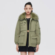 26日10点：BOSIDENG 波司登 女式翻领超大貉子毛领羽绒服 B10145504