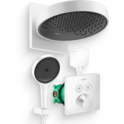 汉斯格雅（Hansgrohe）境雨暗装花洒恒温淋浴套装德国原装进口境雨rainfinity入墙式花洒 暗装主推：白色250mm大顶喷 现货