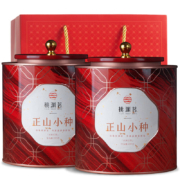 PLUS会员、需首购: 桃渊茗 武夷正山小种清香型 罐装礼盒装 500G 双罐配提袋+凑单